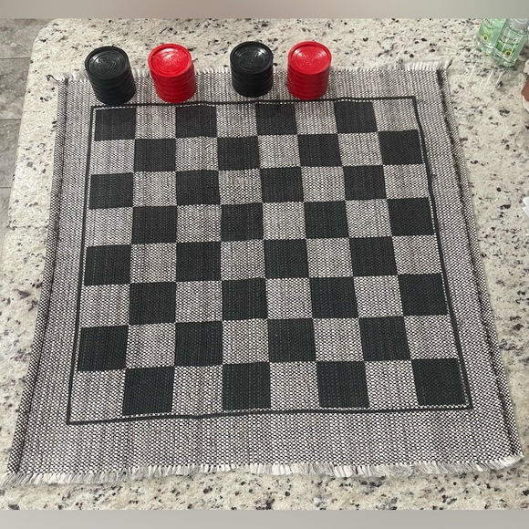 Oversized Cloth Checkers Game & Pieces (also 5 different checkers games) - Picture 9 of 10